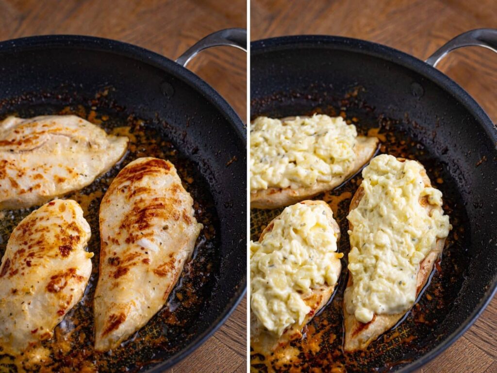 Cook under the broiler for about 5 minutes on each side, watching closely so it does not burn.