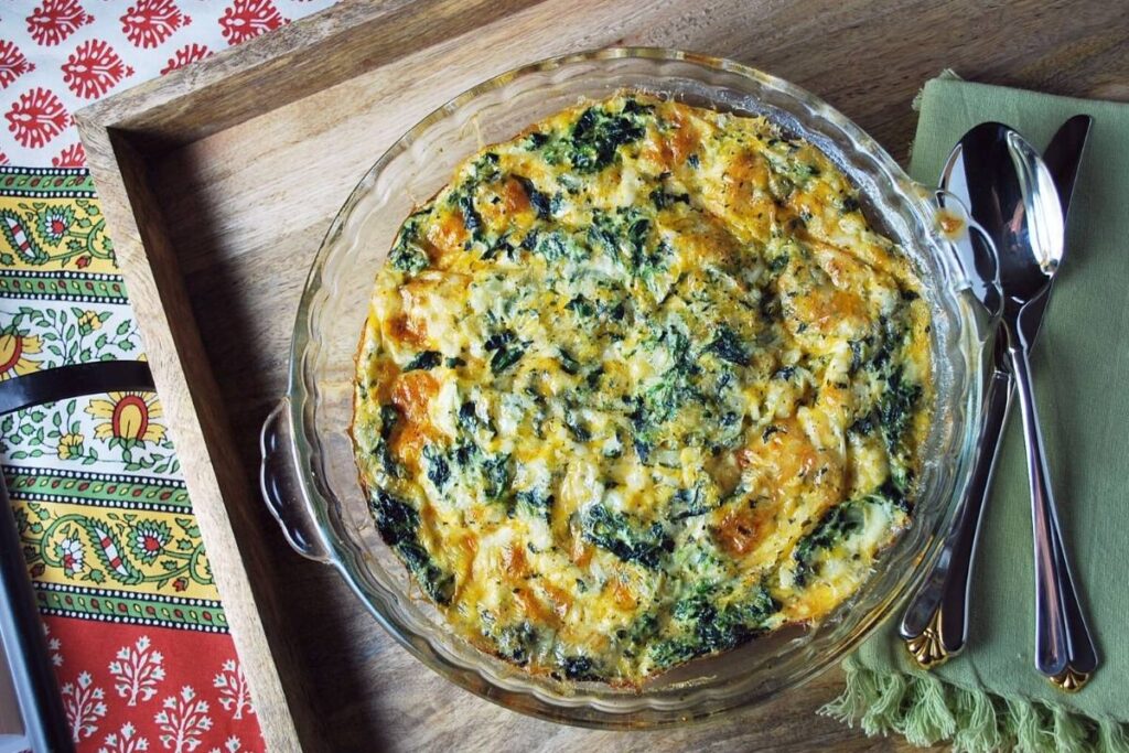 Cottage Cheese and Spinach Crustless Quiche Recipe 2