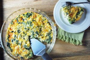 Cottage Cheese and Spinach Crustless Quiche Recipe 3