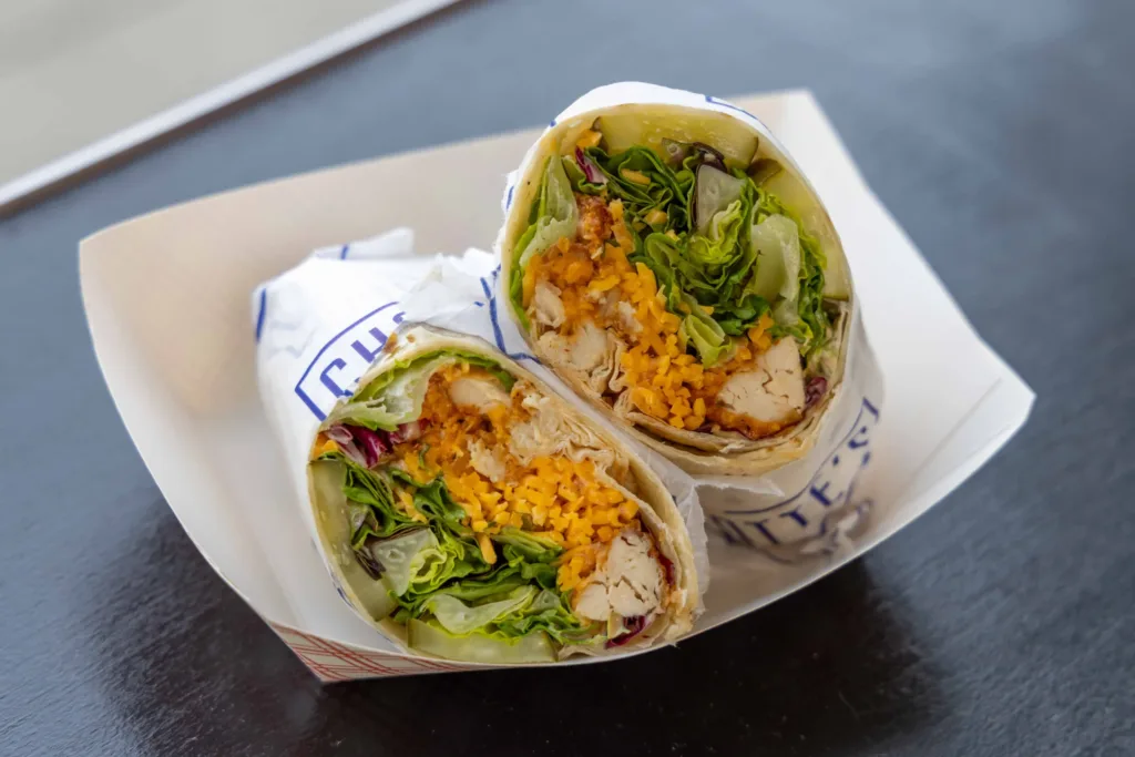 Any chicken dish can be served as a wrap or a salad at Charlotte's Kitchen.