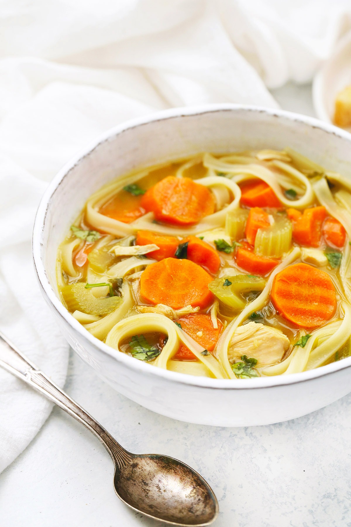Ginger Chicken Noodle Soup (Gluten Free!)