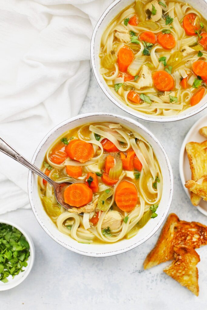 Ginger Chicken Noodle Soup (Gluten Free!)
