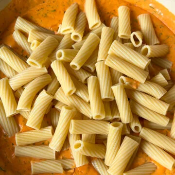 Mix in the cooked pasta