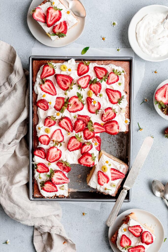 Top with fresh sliced strawberries