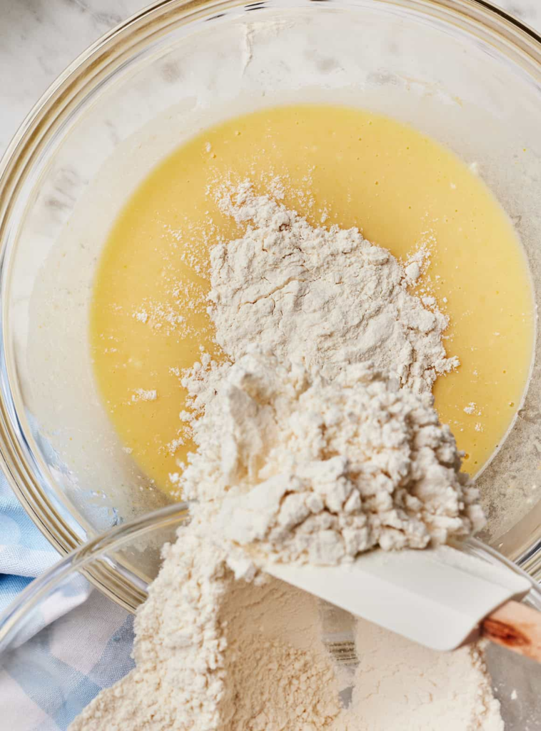In a medium bowl, whisk together the flour, baking powder, baking soda, and salt.