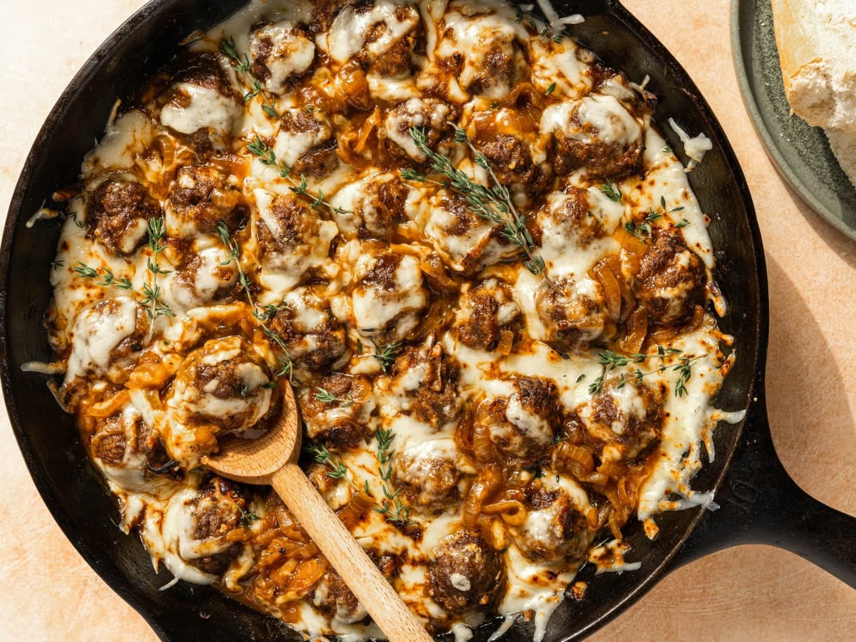 Cheesy French Onion Meatballs