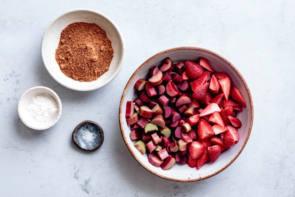 Position a rack in the center of the oven and preheat it, then place a baking pan or oven-safe skillet on a parchment-lined baking sheet to catch any bubbling fruit juices.